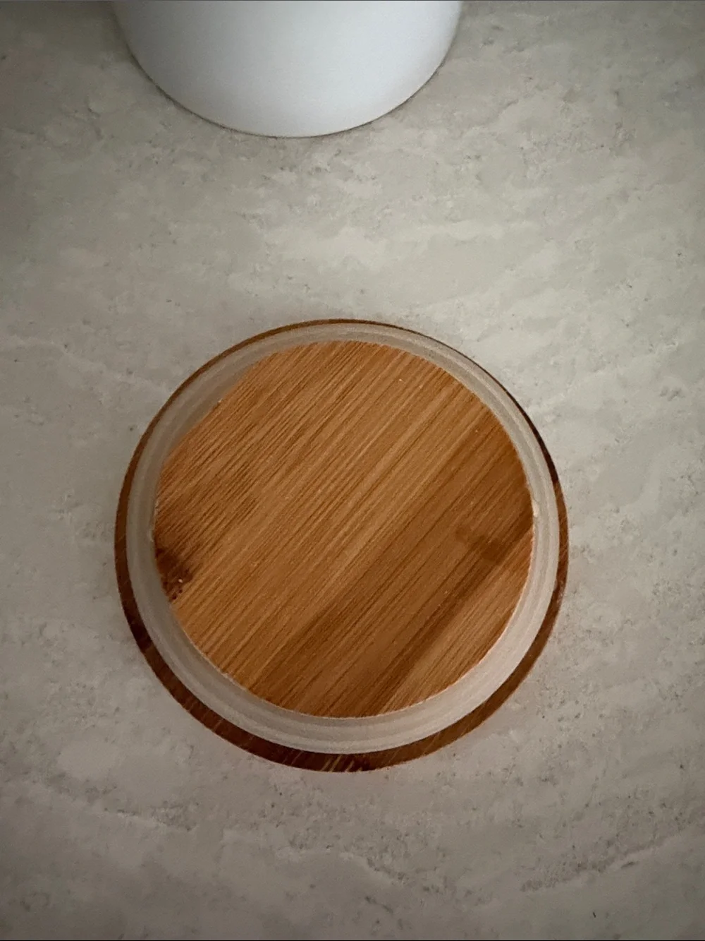Ceramic Treat Jar with Bamboo Lid - 